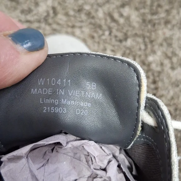 Cole Haan original zero grand lace-up sneakers soft wingtips- 5-metallic silver - Picture 7 of 10